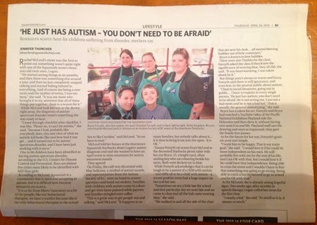 The Squamish Chief newspaper - '‘He just has autism – you don’t need to be afraid’